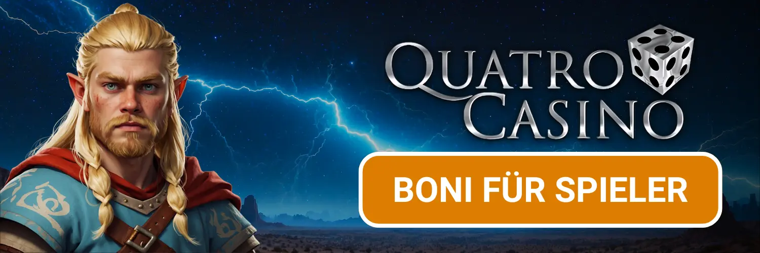 Quatro Casino : Boni für Spieler